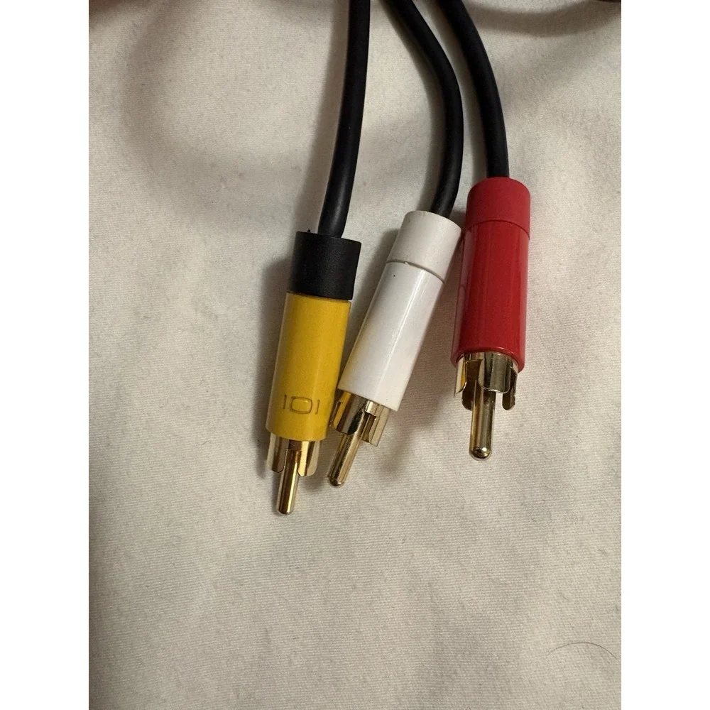 Official Microsoft Xbox 360 Composite AV Cable OEM Audio Video Cord Genuine